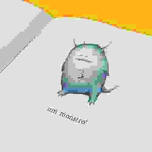 Miolo Jeremias desenha um monstro