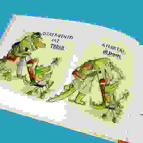 O que o crocodilo diz no parque Foto3