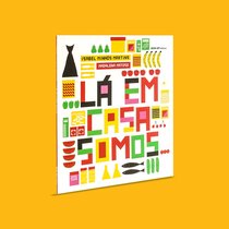Capa do livro Lá em casa somos...}