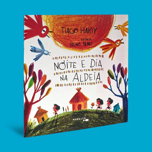 Noite e dia na aldeia - Capa 3D