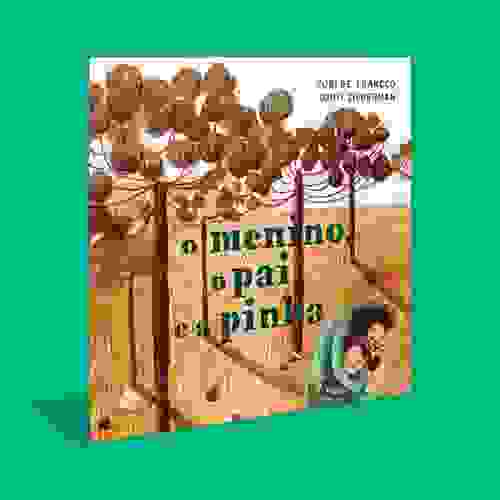O menino o pai e a pinha - Capa 3D