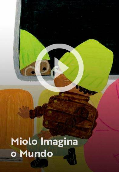 Assista o web story do livro Milo imagina o mundo