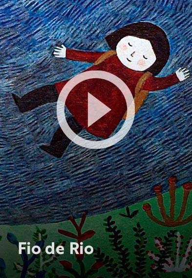 Assista o web story do livro Fio de Rio