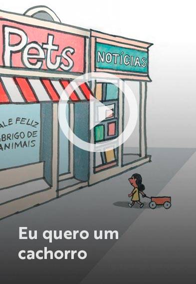 Assista o web story do livro Eu quero um cachorro