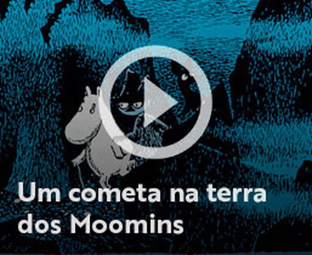 Assista o web story do livro Um cometa na terra dos Moomins