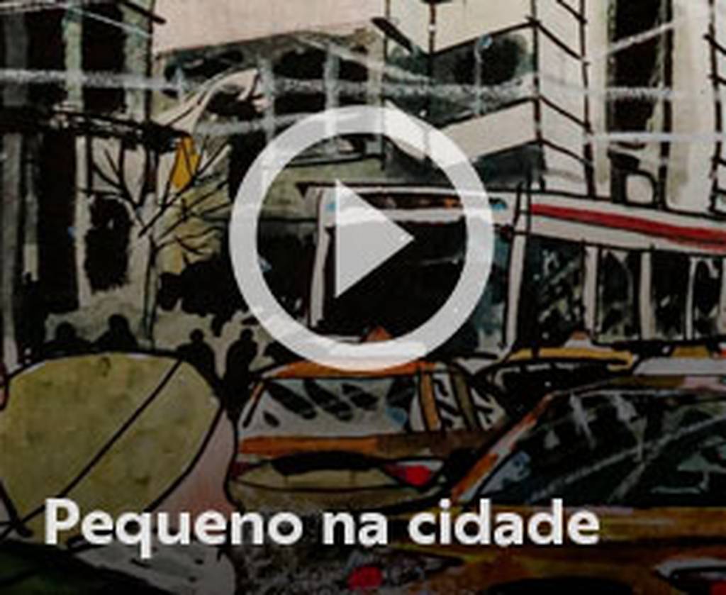 Assista o web story do livro Pequenino na cidade