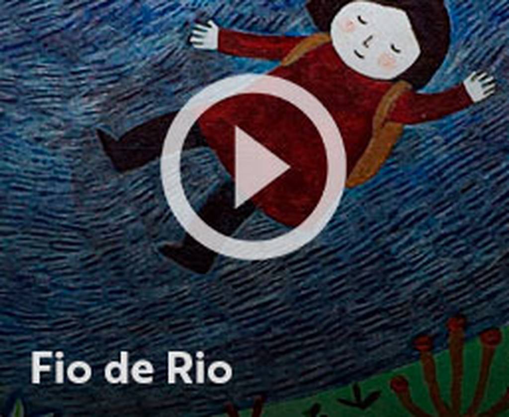 Assista o web story do livro Fio de Rio