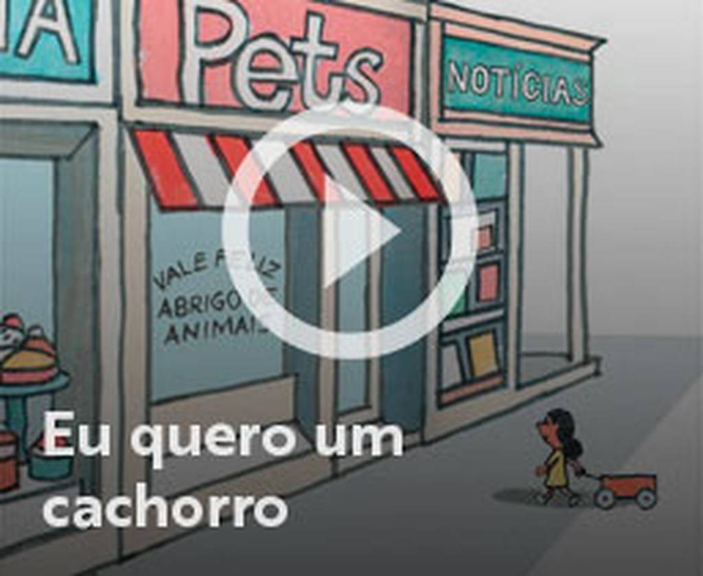 Assista o web story do livro Eu quero um cachorro