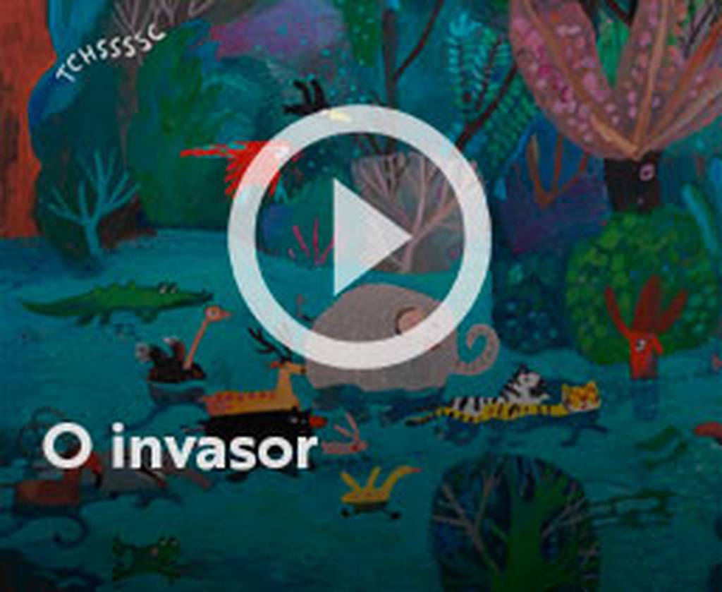 Assista o web story do livro O invasor